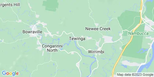 Tewinga crime map