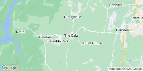 The Oaks crime map