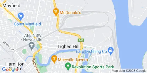 Tighes Hill crime map