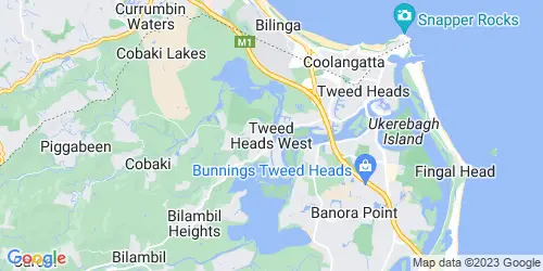 Tweed Heads West crime map