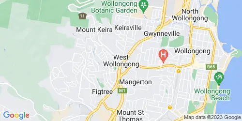 West Wollongong crime map