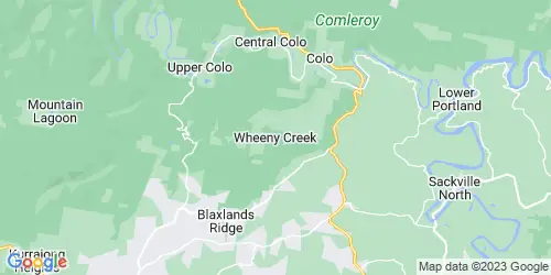 Wheeny Creek crime map