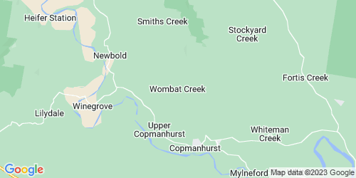 Wombat Creek crime map