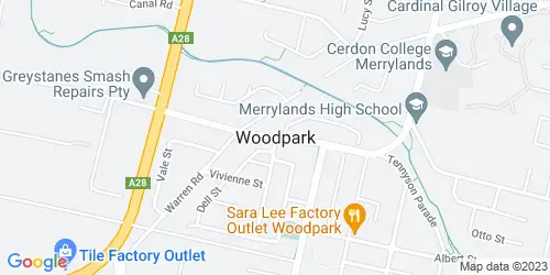 Woodpark crime map